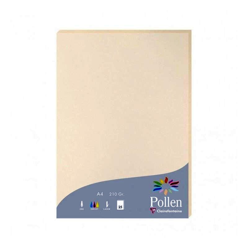 PAPEL POLLEN PAQ. 25H 210X297 MARFIL 210G