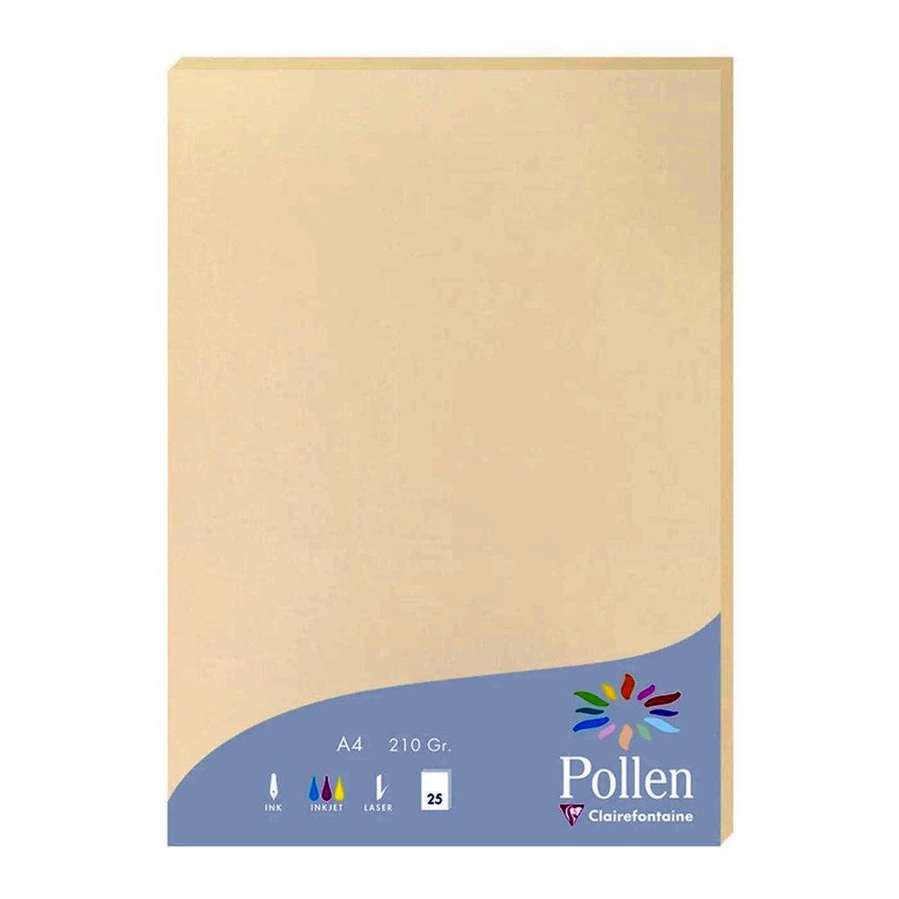 PAPEL POLLEN PAQ. 25H 210X297 VAINILLA 210G