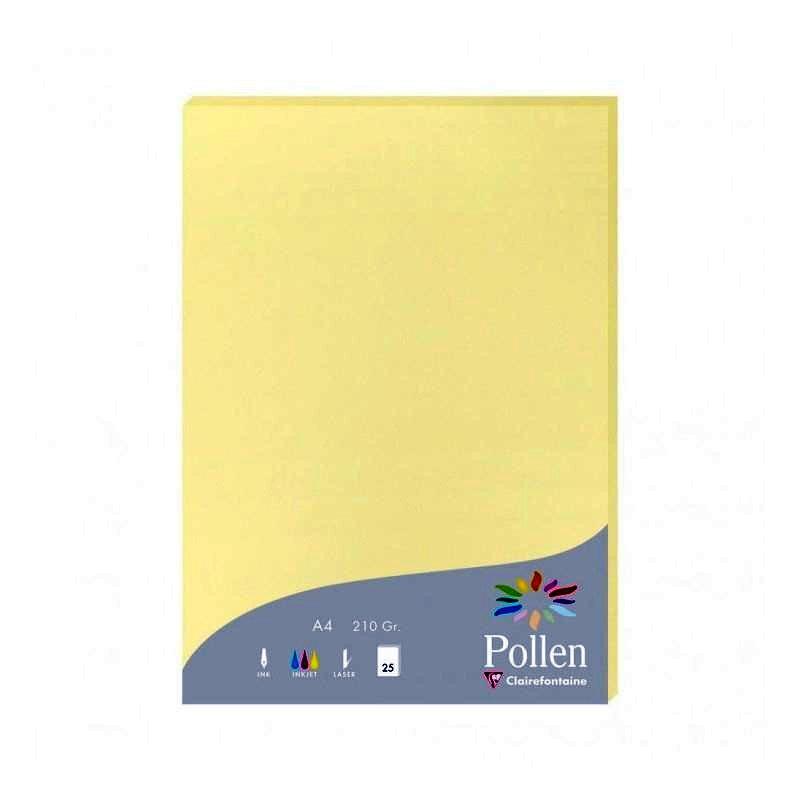 PAPEL POLLEN PAQ. 25H 210X297 CANARIO 210G