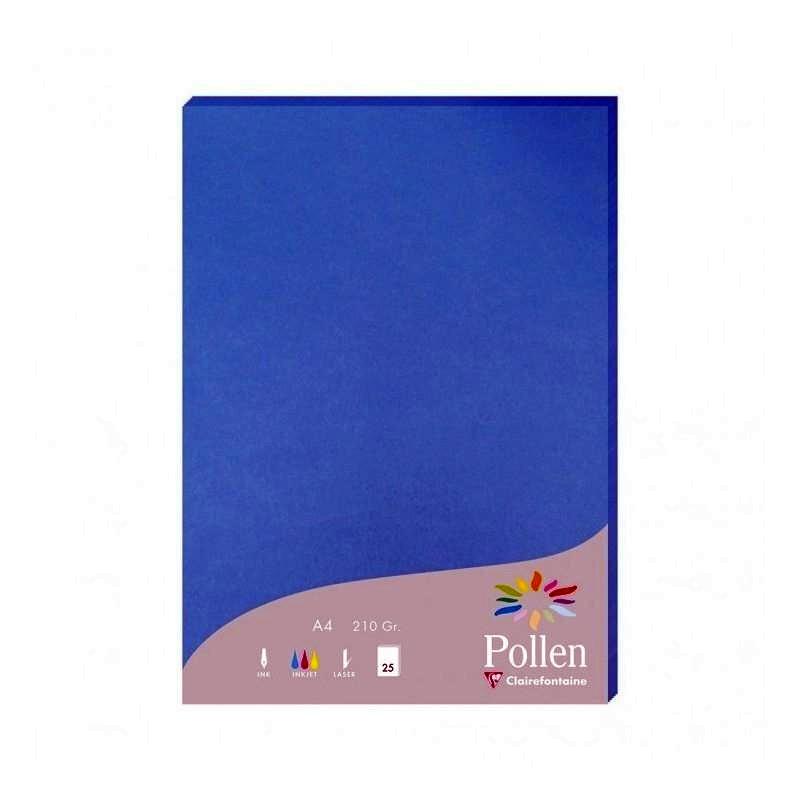PAPEL POLLEN PAQ. 25H 210X297 AZUL TURQUESA 210G