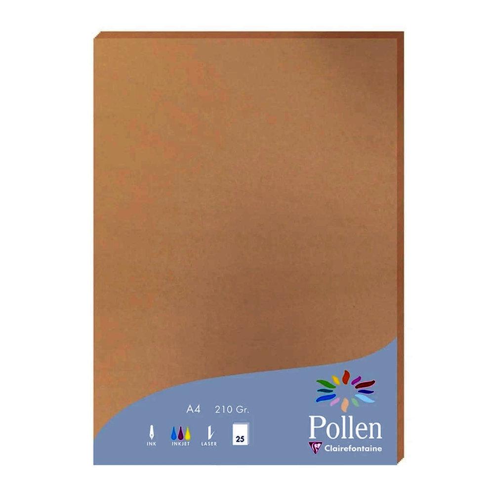 PAPEL POLLEN PAQ. 25H 210X297 CARAMELO 210G