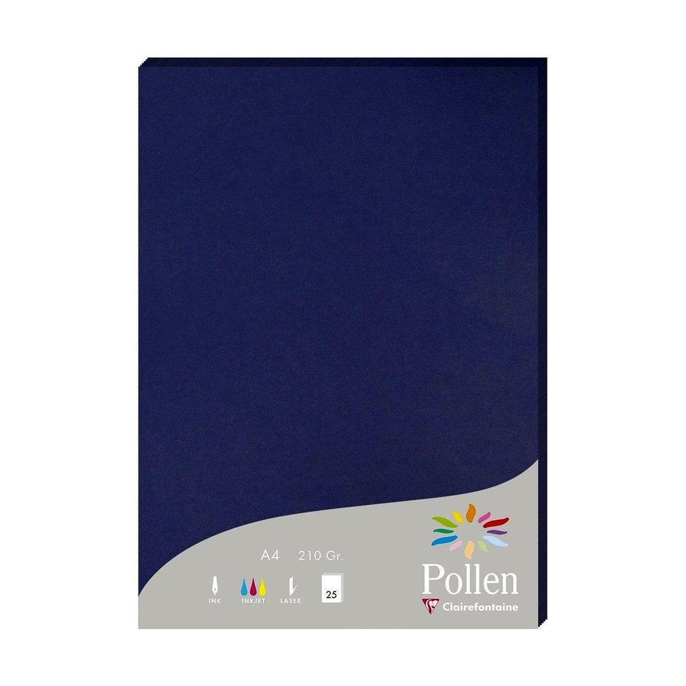 PAPEL POLLEN PAQ. 25H 210X297 AZUL NOCHE 210G
