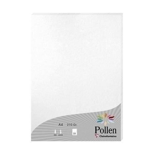 PAPEL POLLEN PAQ. 25H 210X297 BLANCO METALIZADO 210G