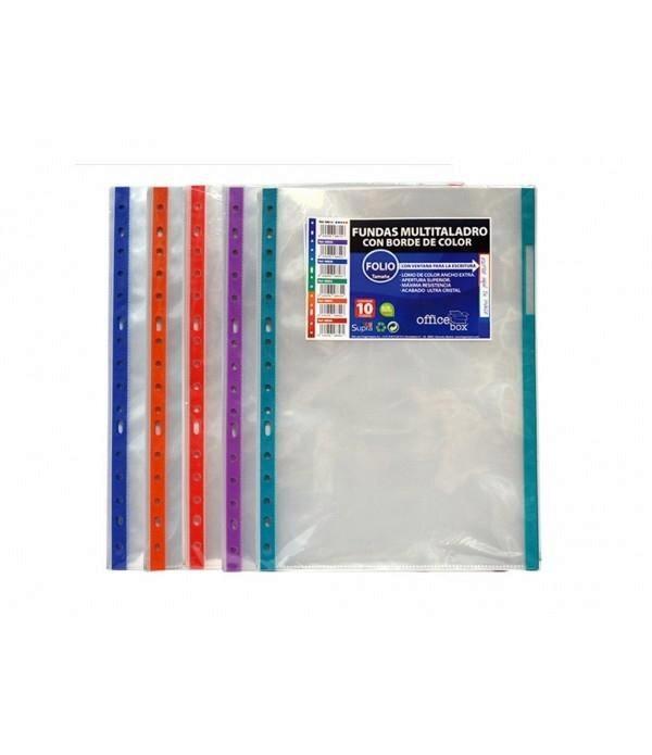 PACK 10 FUNDAS MULTITALADRO FOLIO FRAGA