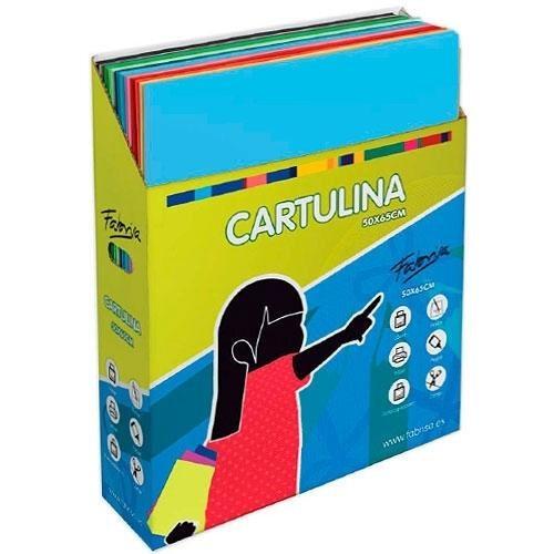 CARTULINA 50X65 COLORES SURTIDOS PAQUETE DE 500
