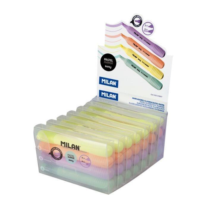 MARCADOR FLUORESCENTE SWAY PASTEL ESTUCHE DE 4
