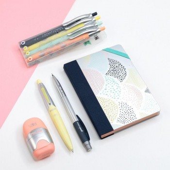 ESTUCHE 4 BOLÍGRAFOS COLORES SURTIDOS SILVER