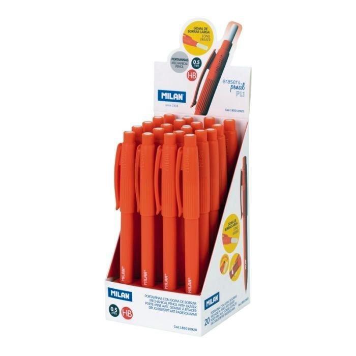 PORTAMINAS MILAN PL1 0,5MM COLOR NARANJA
