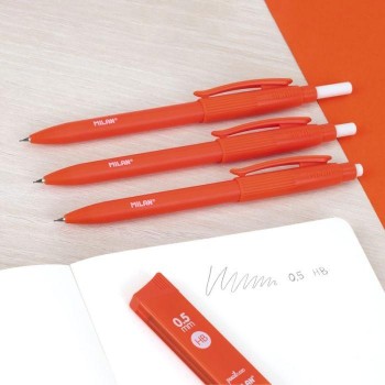PORTAMINAS MILAN PL1 0,5MM COLOR NARANJA