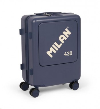 MALETA CABINA RÍGIDA 55 CM, MILAN 430 SINCE 1918, AZUL