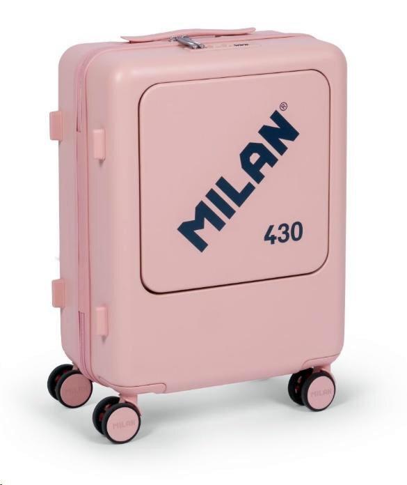 MALETA CABINA RÍGIDA 55 CM, MILAN 430 SINCE 1918, ROSA