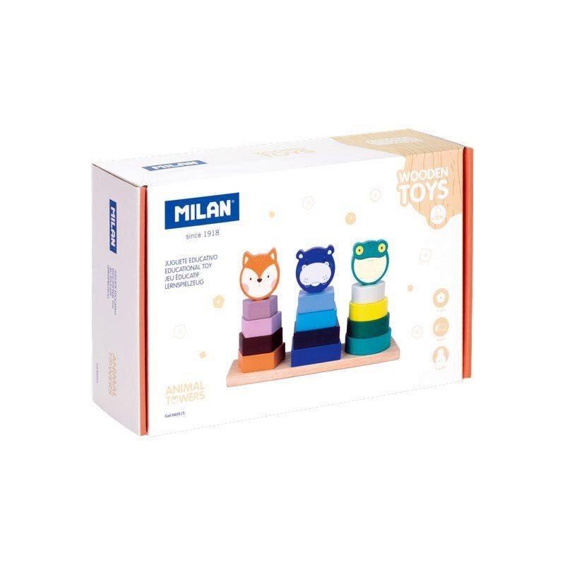JUEGO EDUCATIVO TORRES APILABLES ANIMALS TOWERS