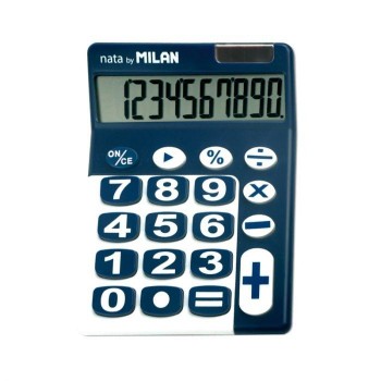 CALCULADORA AZUL 10 DIGITOS GRANDES - MILAN