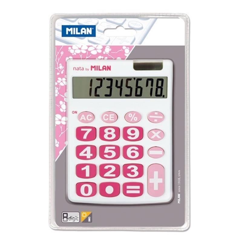 MILAN BLÍSTER CALCULADORA BLANCA 8 DÍGITOS
