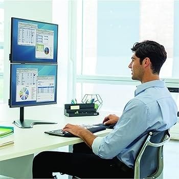 SOPORTE FELLOWES PROF PARA MONITOR DOBLE VERTICAL SEASA