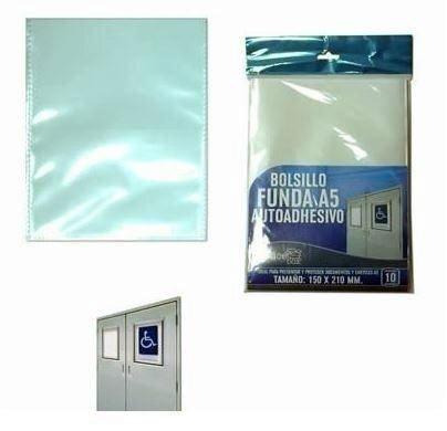 BOLSILLO AUTOADHESIVO OFFICE BOX A-5 PACK DE 10