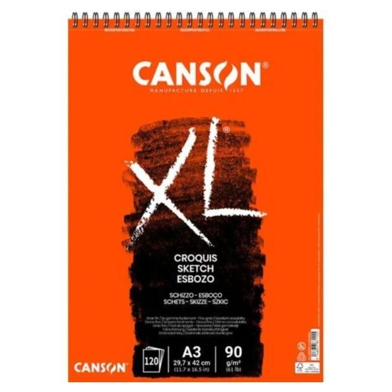 BLOC DE ESBOZO XL CROQUIS FINO CANSON A3 90GRS 120H MICROPERFORADO