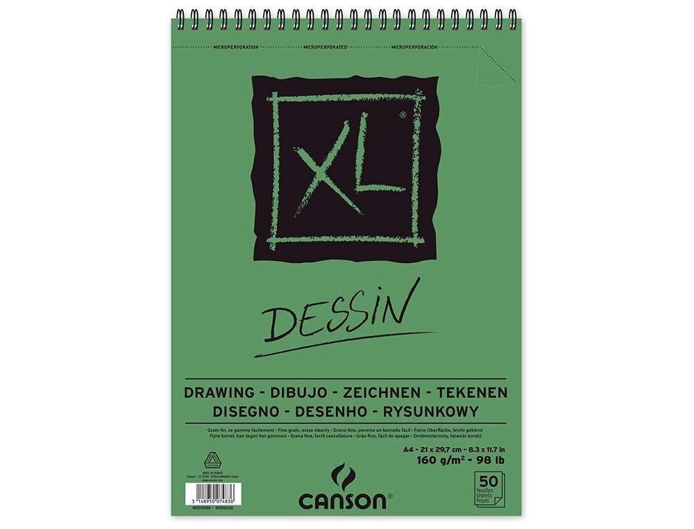 BLOC DE ESBOZO XL CANSON DESSIN LIGERO A4 160GRS 50H MICROPERFORADO