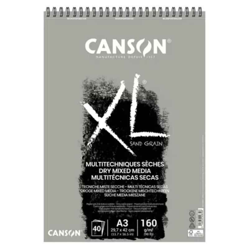 BLOC DE ESBOZO CANSON TECNICAS SECAS GRIS A3 160GRS 40H MICROPERFORADO