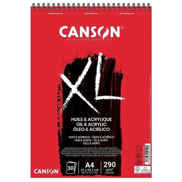 BLOC XL OLEO Y ACRILICO FINO CANSON A4 290GRS 30H