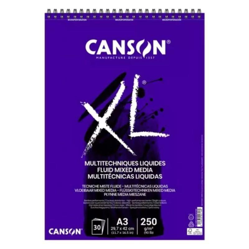 BLOC XL MIX MEDIA CANSON A3 250GRS 30H