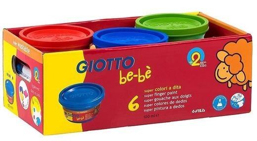 SET 6 PINTURA DE DEDOS GIOTTO BE-BÉ 100ML