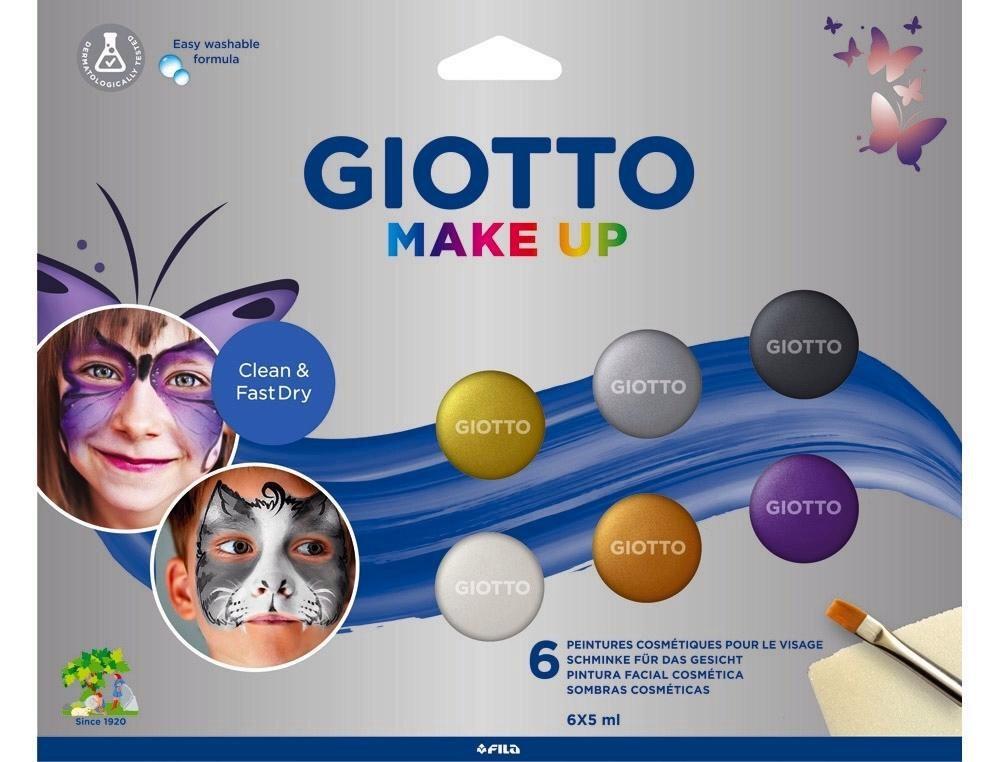 SET MAQUILLAJE COLOR METALICO + PINCEL Y ESPONJA