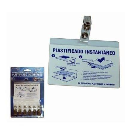 IDENTIFICADOR CON PINZA - PLASTIFICADO INSTANTÁNEO (BLISTER 6 UDS)