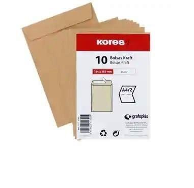 BOLSA KRAFT BASICO 184X261 PAQUETE 10 UNIDADES