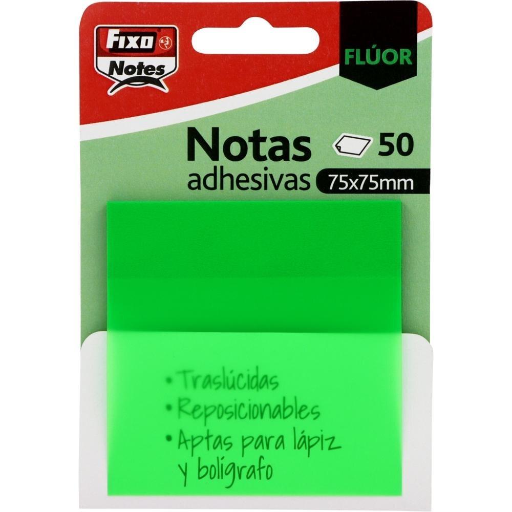 NOTA ADHESIVA TRANSLUCIDA 76X76 COLOR VERDE