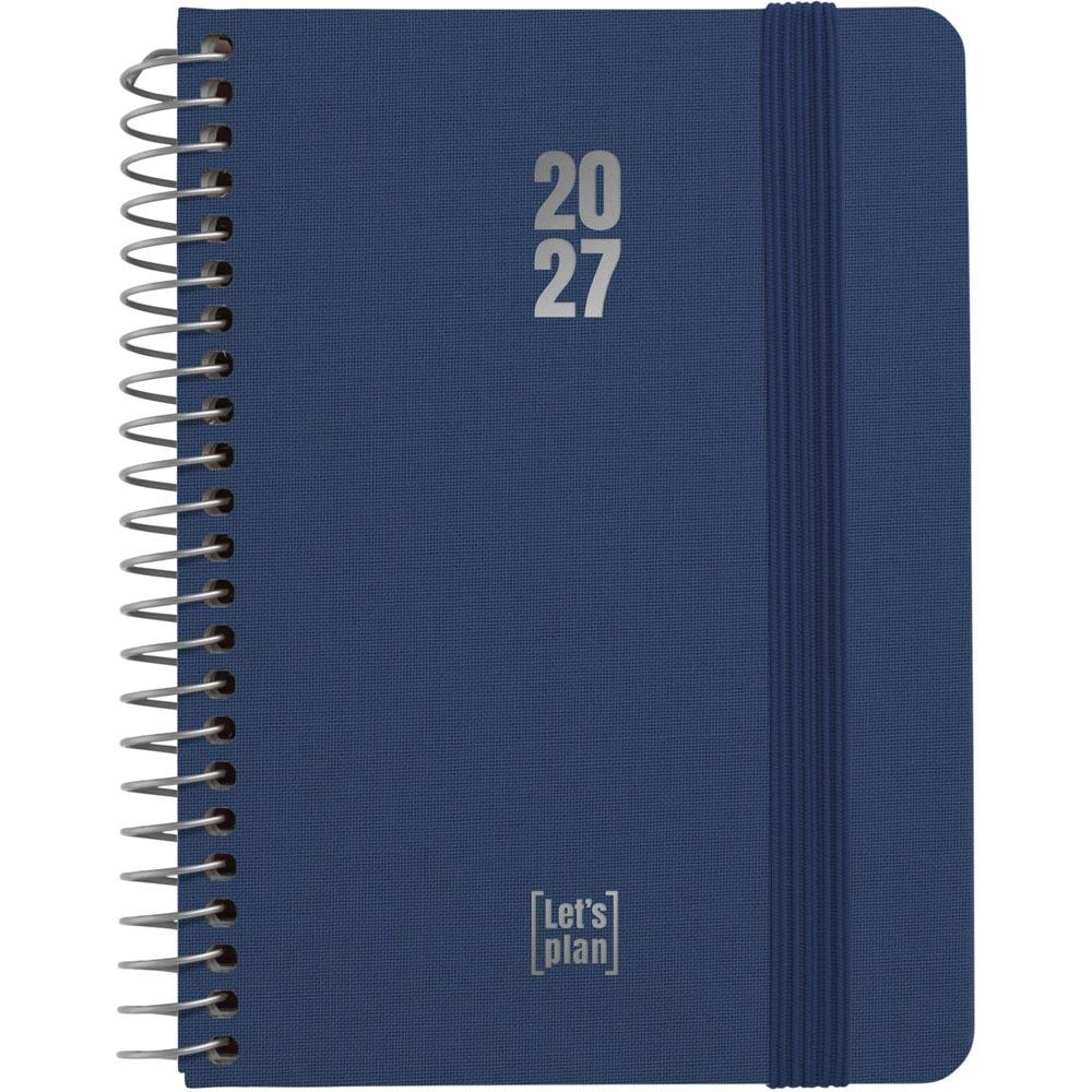 AGENDA ANUAL 2027 SV A6 FANCY AZUL OSCURO