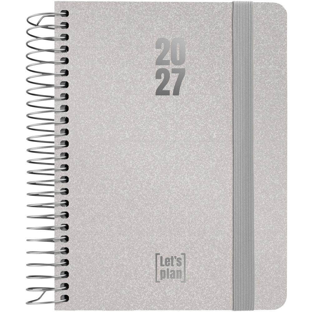 AGENDA ANUAL 2027 SV A6 METALLIC PLATA