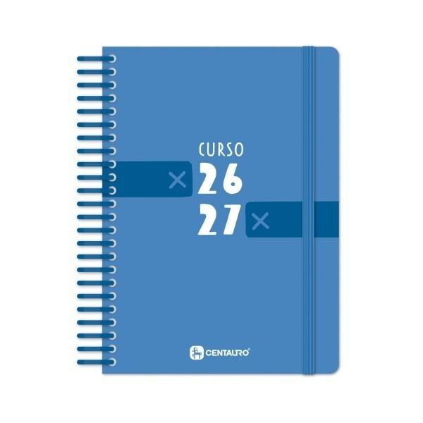 (26) AGENDA ESCOLAR 2026-2027 GRAFOPLAS PP A5 2DP CENTAURO AZUL