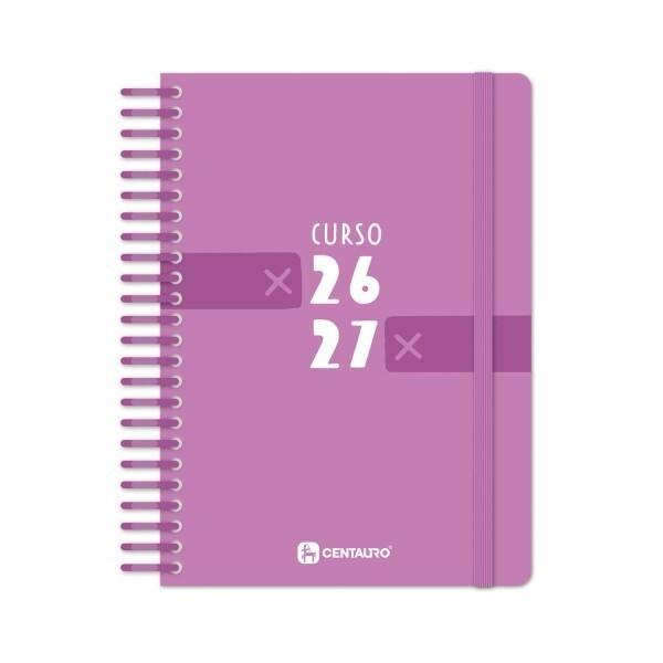 (26) AGENDA ESCOLAR 2026-2027 GRAFOPLAS PP A5 2DP CENTAURO VIOLETA