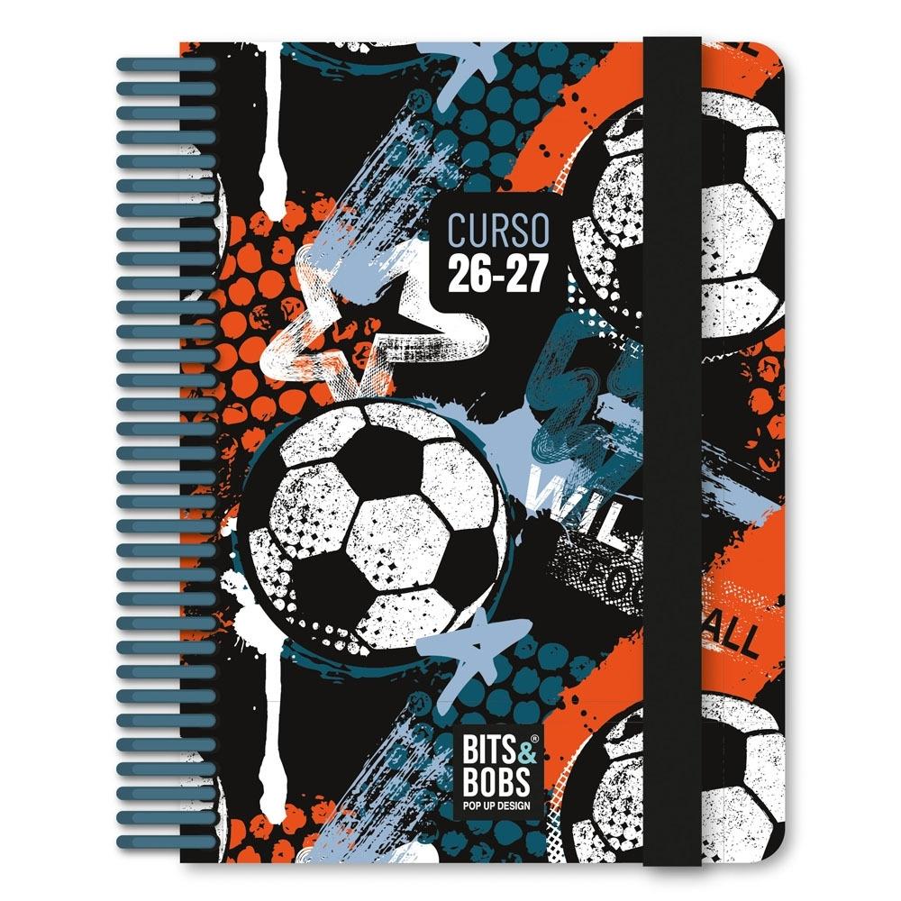 (26) AGENDA ESCOLAR 2026-2027 GRAFOPLAS A6 DP FORRADA WILD FOOTBALL