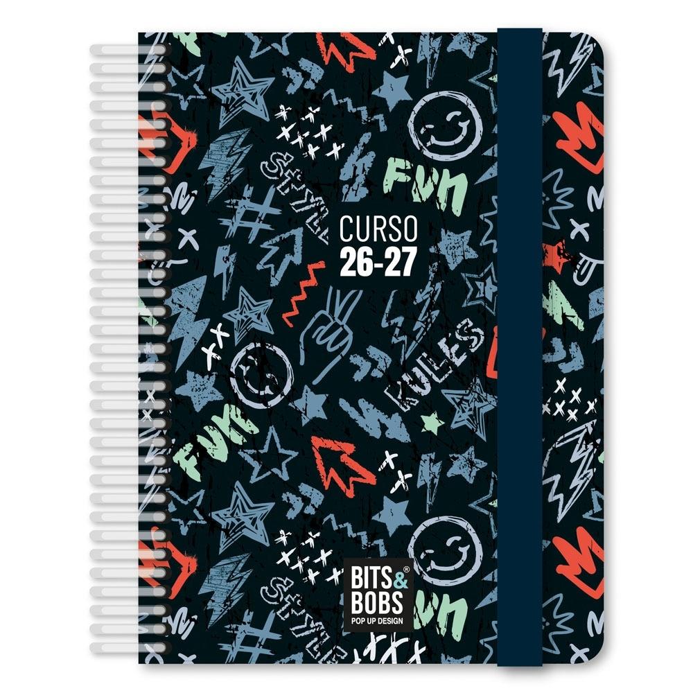 (26) AGENDA ESCOLAR 2026-2027 GRAFOPLAS A6 DP FORRADA PEACE