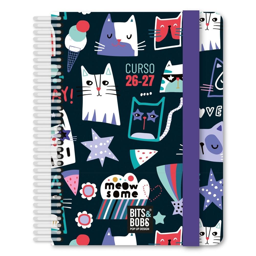 (26) AGENDA ESCOLAR 2026-2027 GRAFOPLAS A6 DP FORRADA MIAU