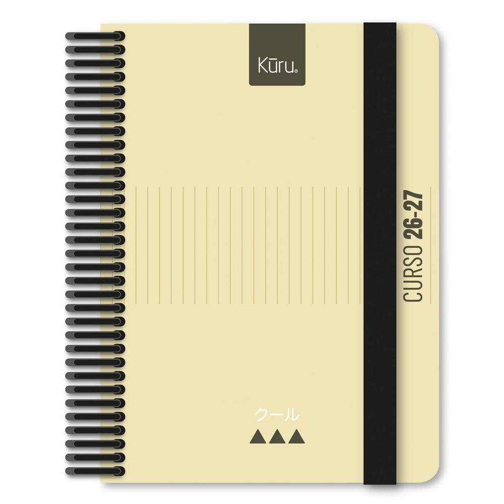 (26) AGENDA ESCOLAR 2026-2027 GRAFOPLAS A6 DP FORRADA KURU AMARILLO SOFT