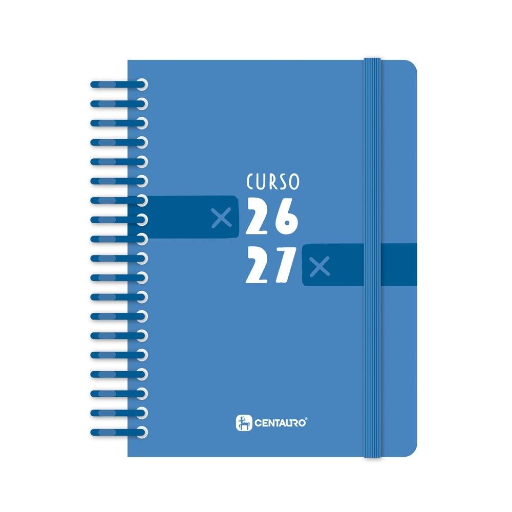 (26) AGENDA ESCOLAR 2026-2027 GRAFOPLAS FORRADA A6 DP CENTAURO AZUL