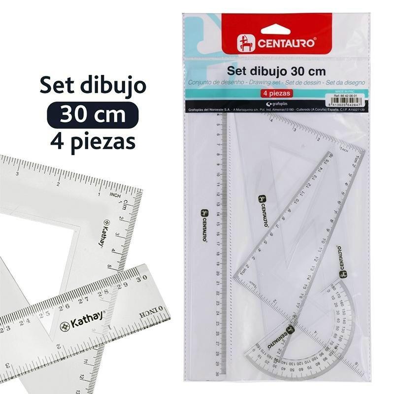 SET REGLAS DIBUJO 30CM
