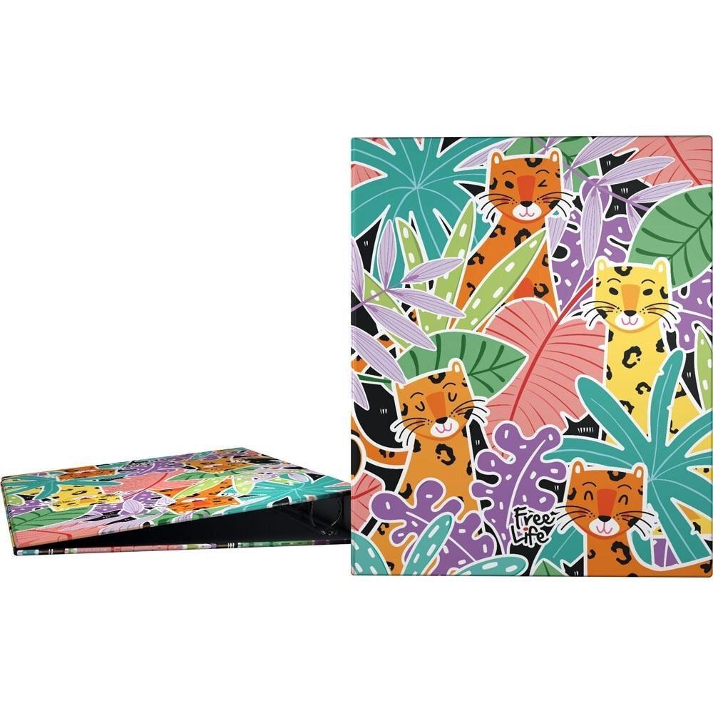CARPETA 4 ANILLAS 25 MM FREE LIFE LEOPARD