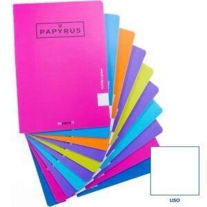 LIBRETA GRAPADA PP PAPYRUS A4 48H LISO COLOR SURTIDO