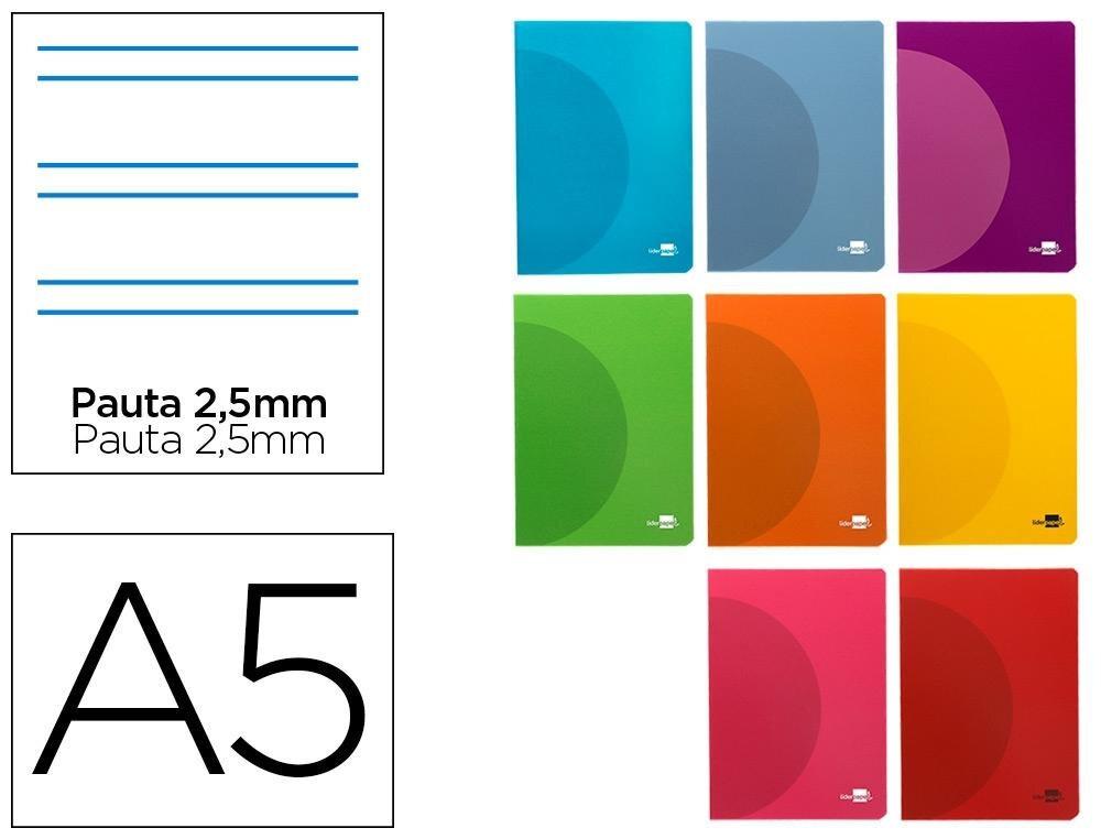 LIBRETA GRAPADA PP PAPYRUS A5 48H PAUTA 2,5 COLOR SURTIDO