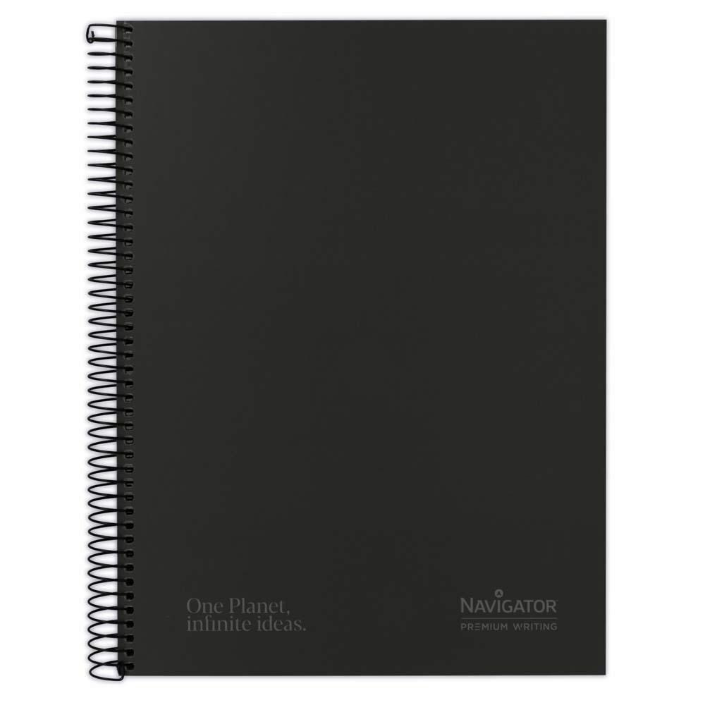 CUADERNO TAPA EXTRADURA NAVIGATOR 80H COLOR NEGRO