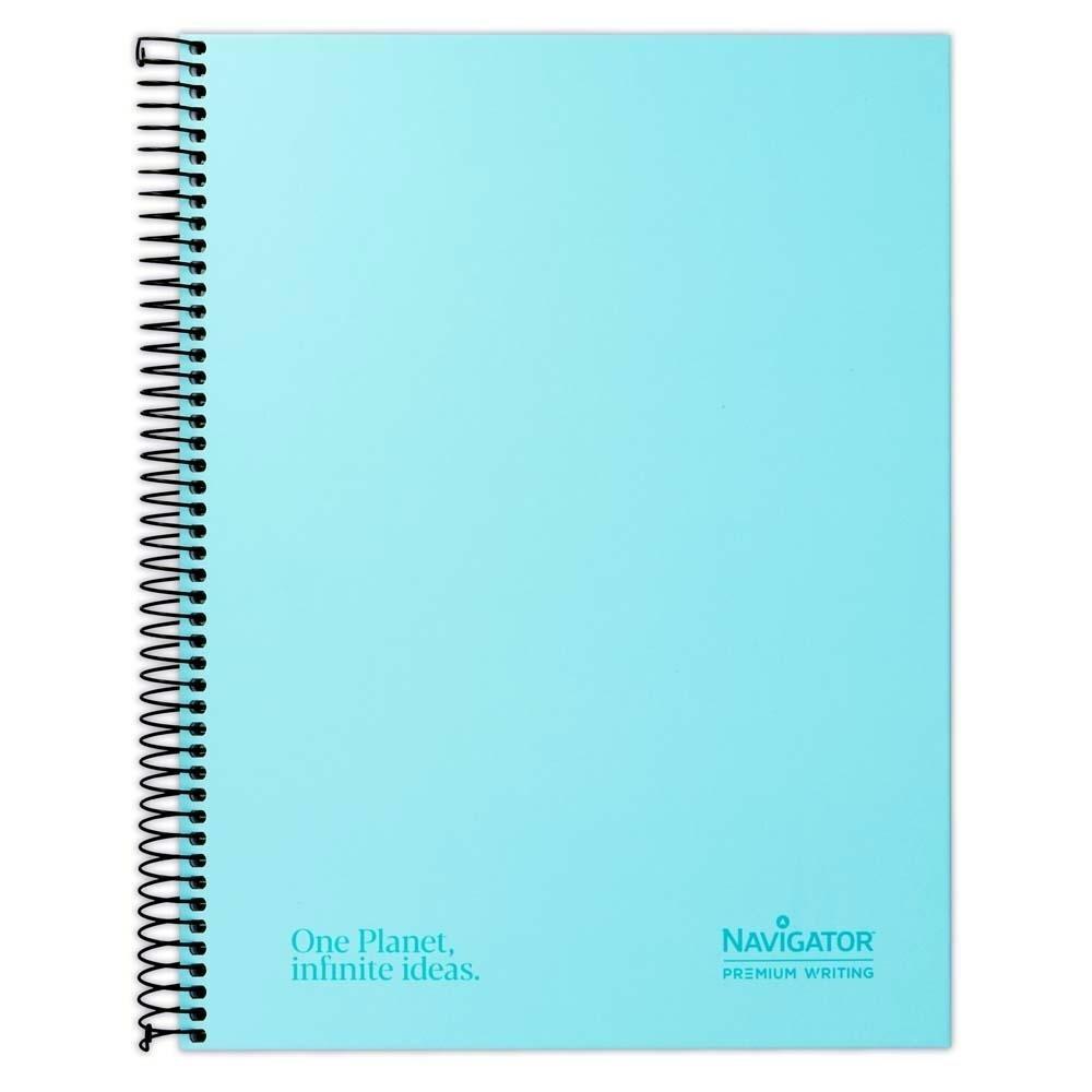 CUADERNO TAPA EXTRADURA NAVIGATOR 80H COLOR AZUL PASTEL