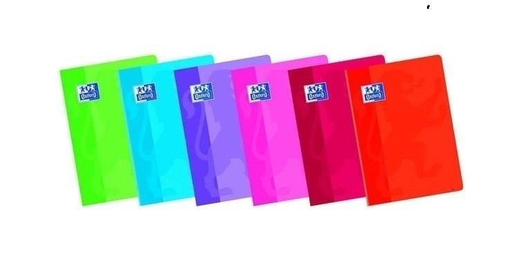 LIBRETA GRAPADA OXFORD TAPA BLANDA TAMAÑO A-4 48 HOJAS PAUTA 3,5MM 90GRS