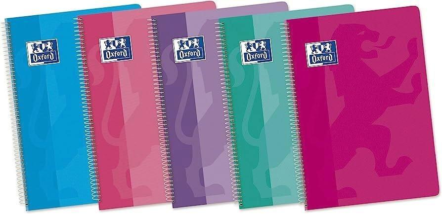 CUADERNO OXFORD A5 (CUARTO) TAPA BLANDA 80H 4X4 COLOR TENDENCIA