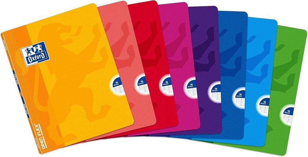 LIBRETA OXFORD OPENFLEX TAPA PLASTICO TAMAÑO CUARTO 48H RAYADO 1 LINEA