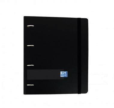 EUROPEANBINDER OXFORD TAPA PLASTICO A4 100 HOJAS 5X5 NEGRO