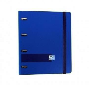 CARPETA  ANILLAS CON RECAMBIO OXFORD TAPA POLYFOAM TAMAÑO A-4+ 100 HOJAS 5X5 90GRS AZUL KLEIN